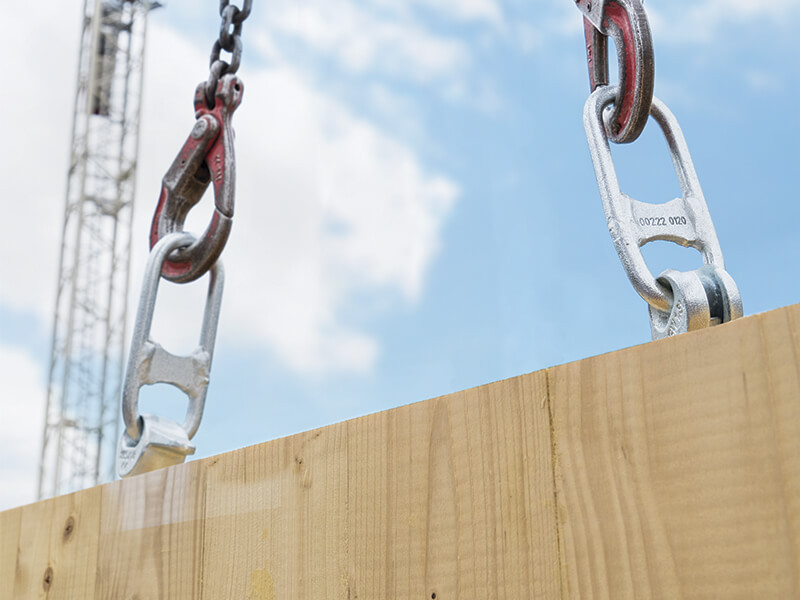 WASP hijshaak voor CLT elementen